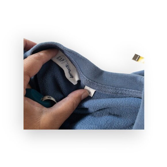 Disney Gap Mickey Mouse Blue Sweatshirt SZ L - Picture 6 of 8